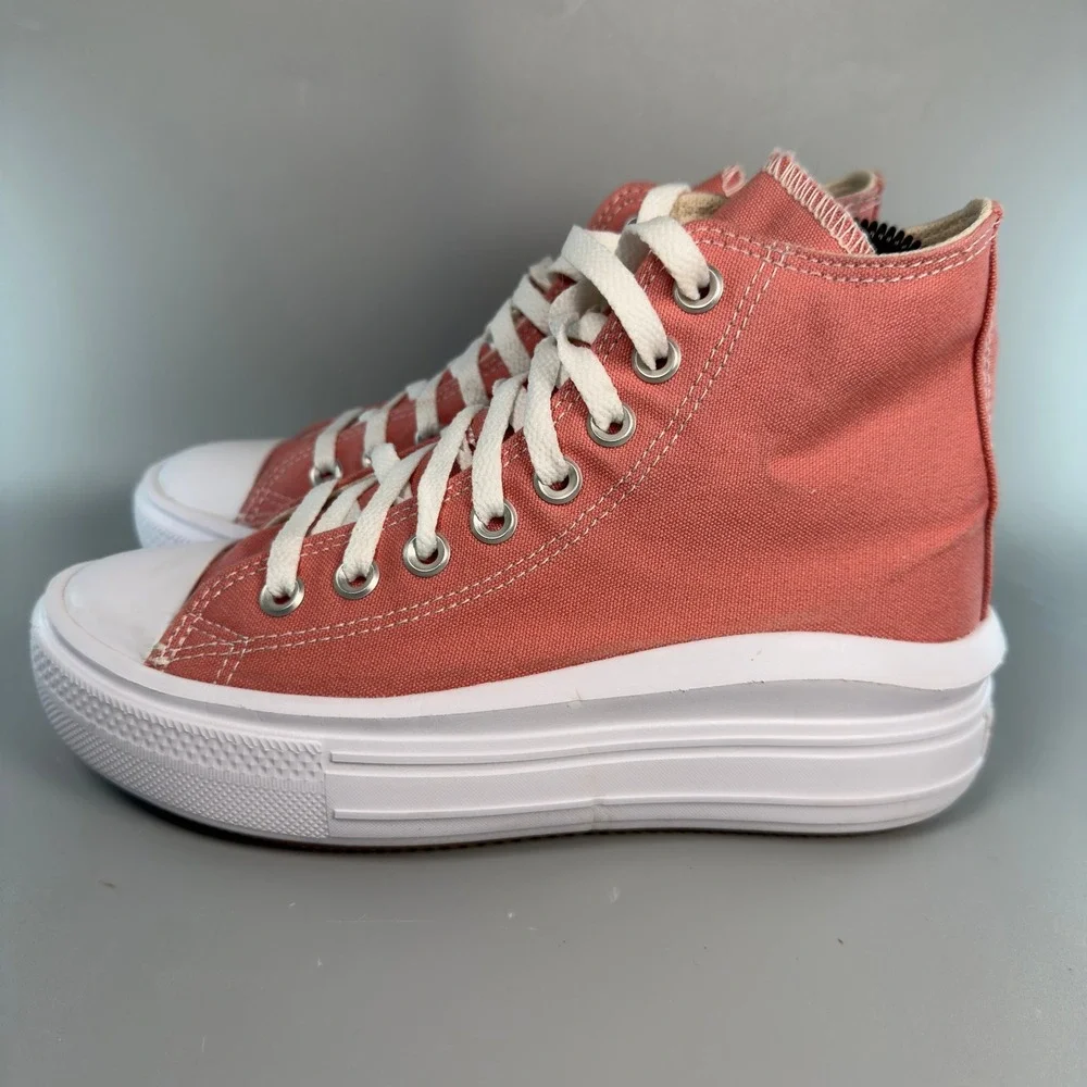Converse Chuck Taylor All Star Move Platform Women 6 Hi Top Sneaker Pink Lace Up